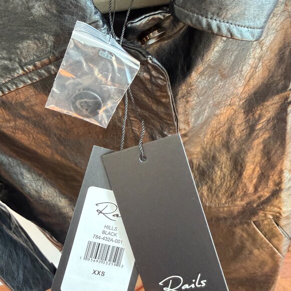 Faux Leather Black Trench - Rails - Picture 5 of 7